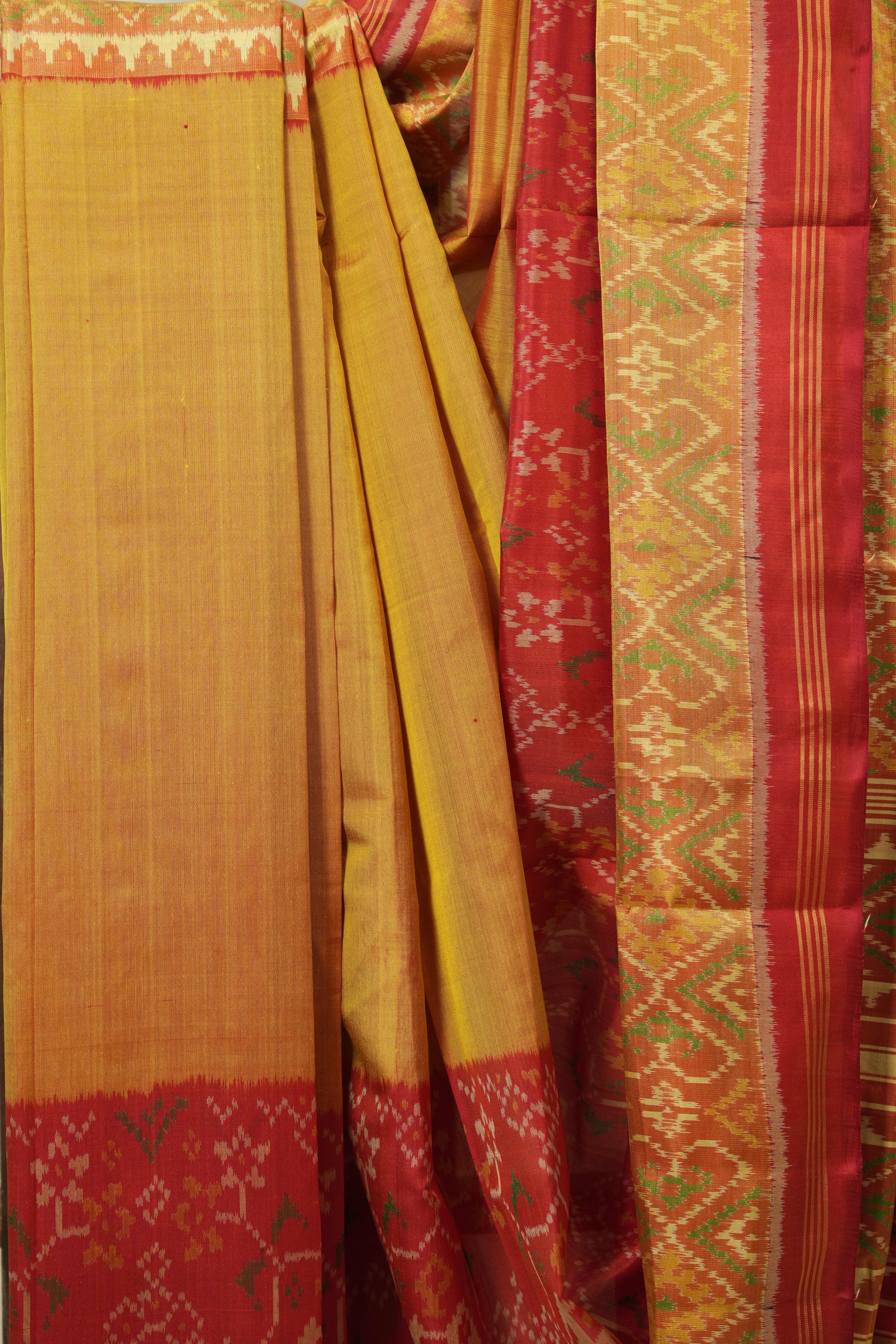 Red Rajkot Patola Silk Saree - SRRRPSS602