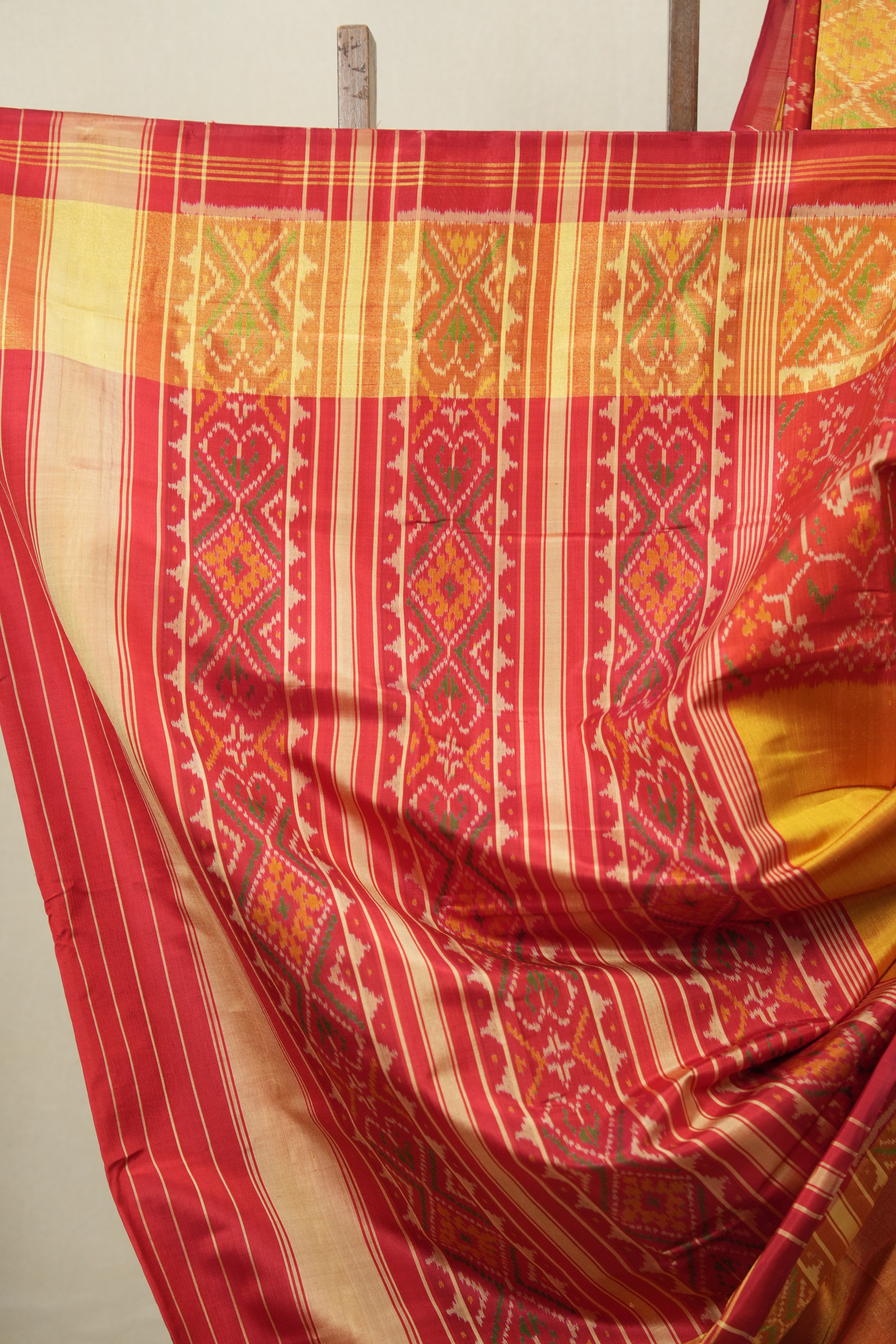 Red Rajkot Patola Silk Saree - SRRRPSS602