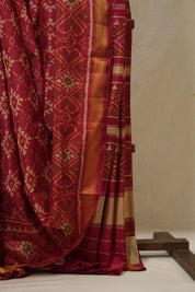 Red Rajkot Patola Silk Saree - SRRRPSS603
