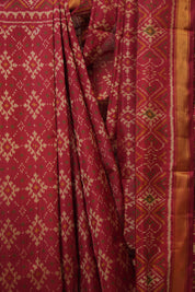 Red Rajkot Patola Silk Saree - SRRRPSS603
