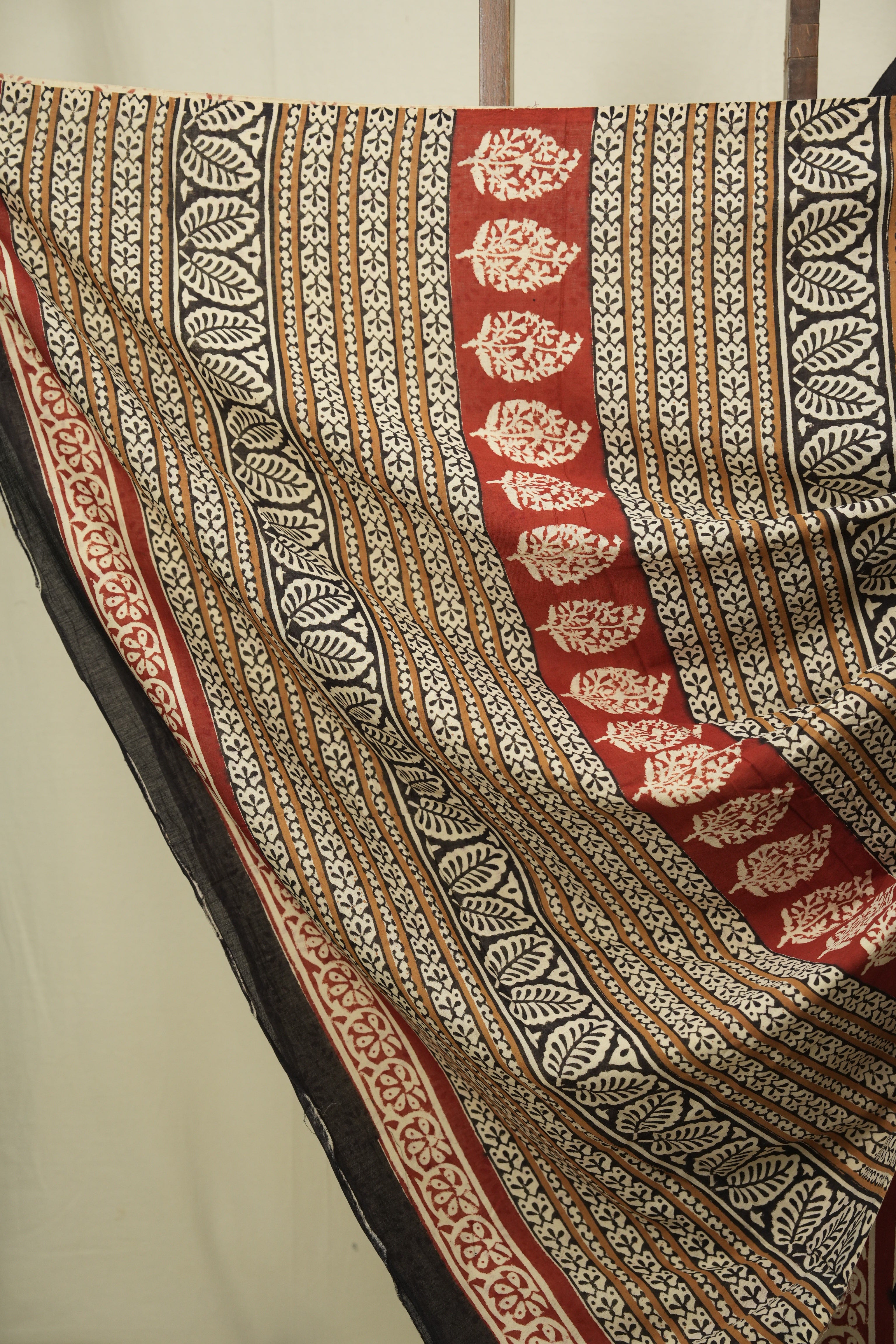 Black HBP Cotton Saree - SRBCS3634