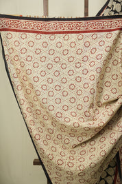 Black HBP Cotton Saree - SRBCS3634