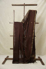 Coffee Brown Maheshwari Saree - SRCBMS986