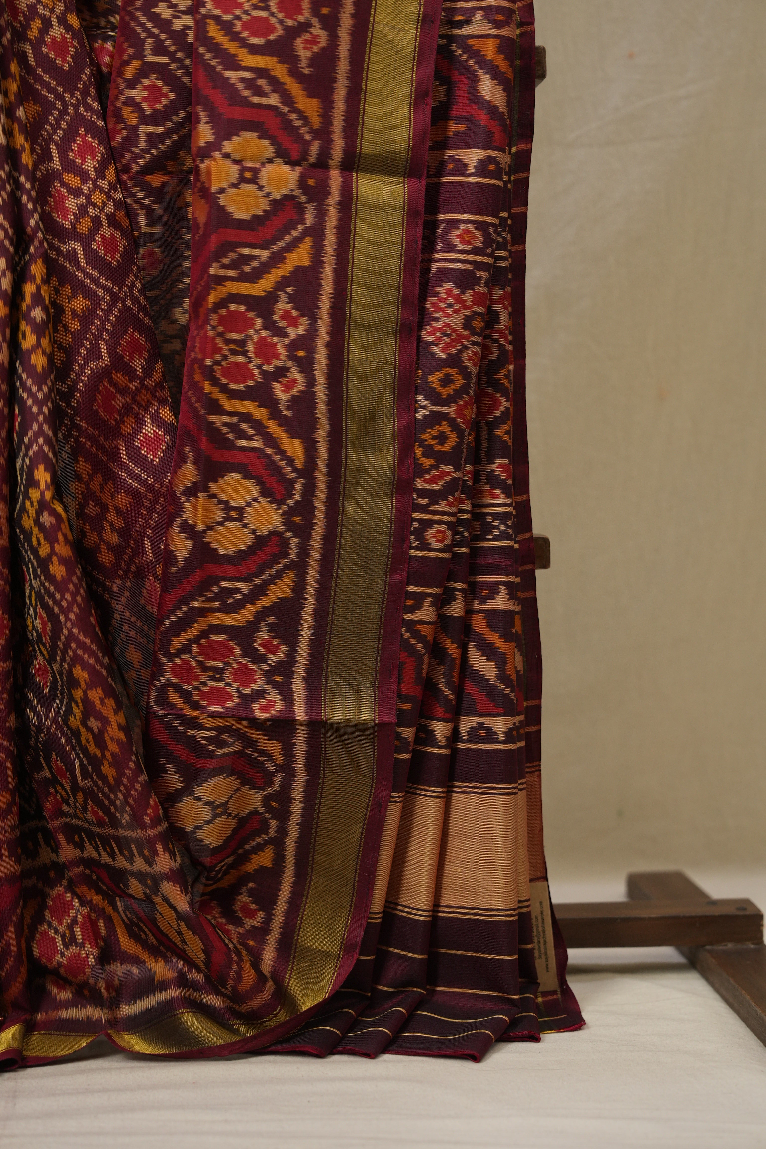 Maroon Rajkot Patola Silk Saree - SRMRPSS604