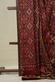 Maroon Rajkot Patola Silk Saree - SRMRPSS604