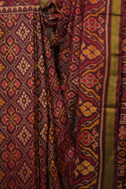 Maroon Rajkot Patola Silk Saree - SRMRPSS604