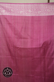 Orange Pink Tussar Banarasi Silk Saree - SROPBSS835
