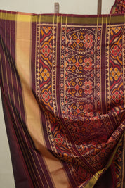 Maroon Rajkot Patola Silk Saree - SRMRPSS604