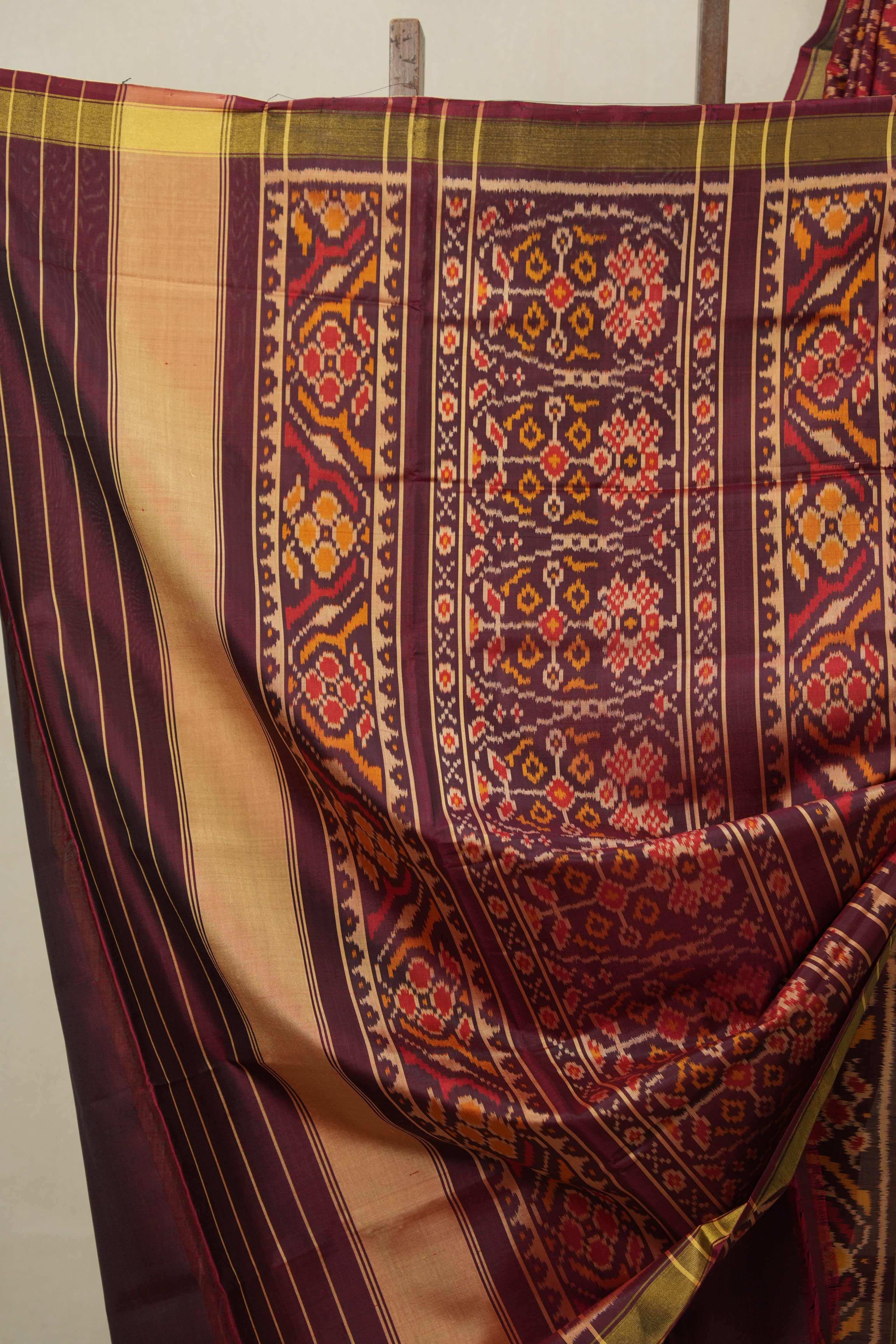 Maroon Rajkot Patola Silk Saree - SRMRPSS604