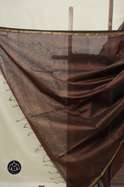 Coffee Brown Maheshwari Saree - SRCBMS986