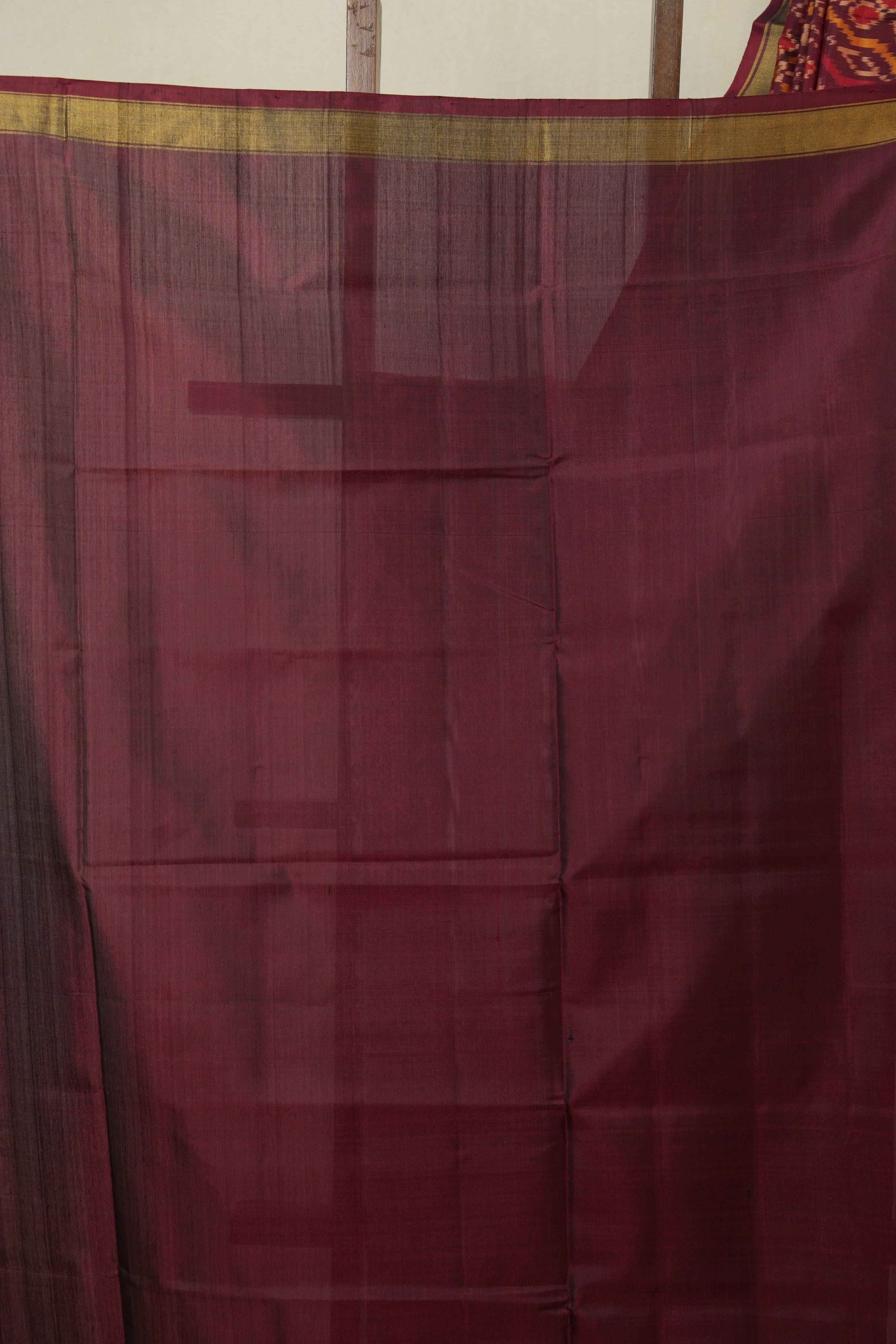 Maroon Rajkot Patola Silk Saree - SRMRPSS604