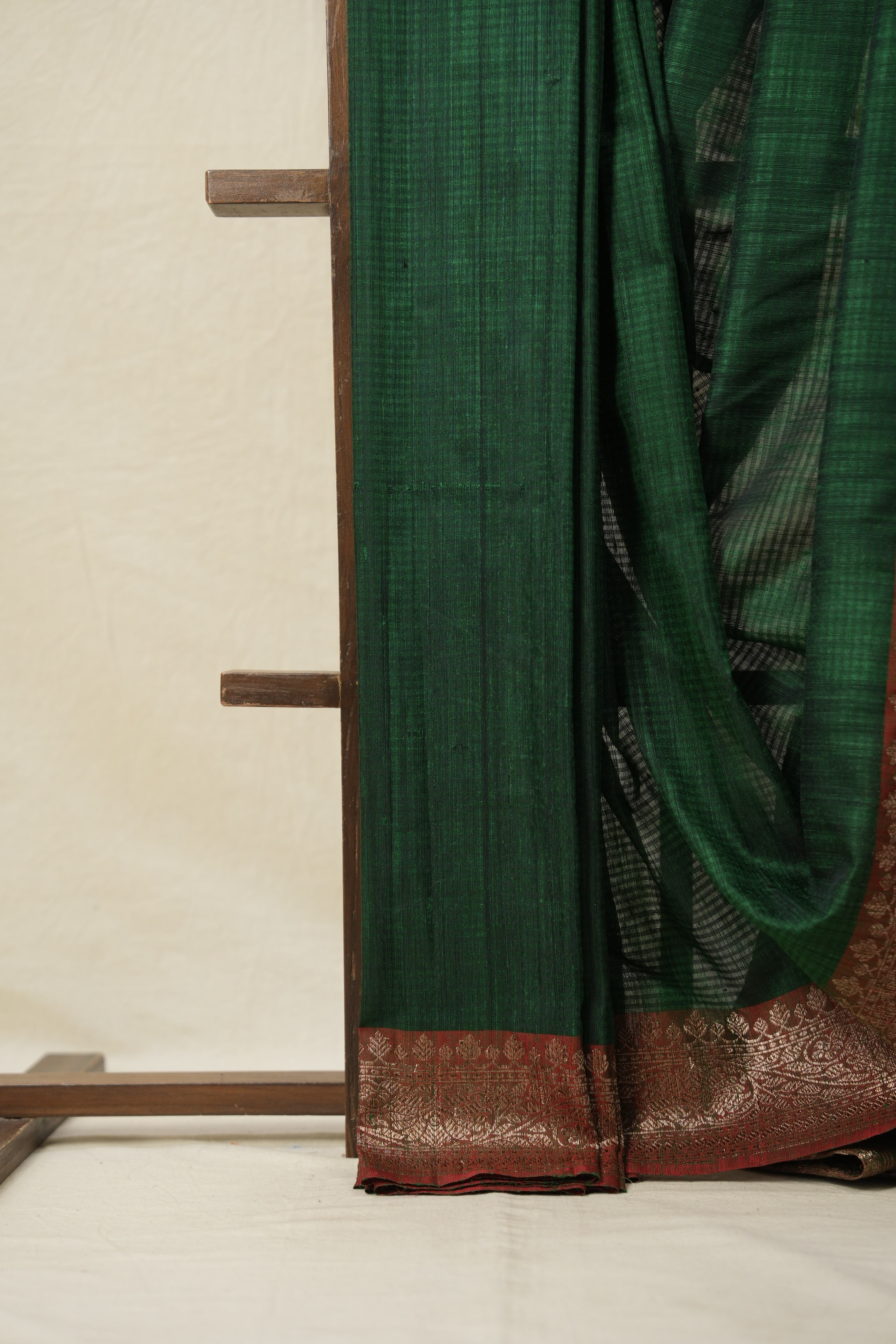 Grass Green Tussar Banarasi Silk Saree - SRGGBSS830
