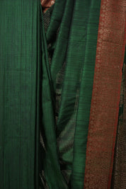Grass Green Tussar Banarasi Silk Saree - SRGGBSS830