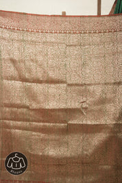 Grass Green Tussar Banarasi Silk Saree - SRGGBSS830
