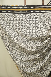 Mustard HBP Cotton Saree - SRMCS3638