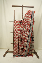 Maroon HBP Cotton Saree - SRMCS3635