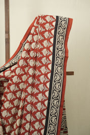 Maroon HBP Cotton Saree - SRMCS3635