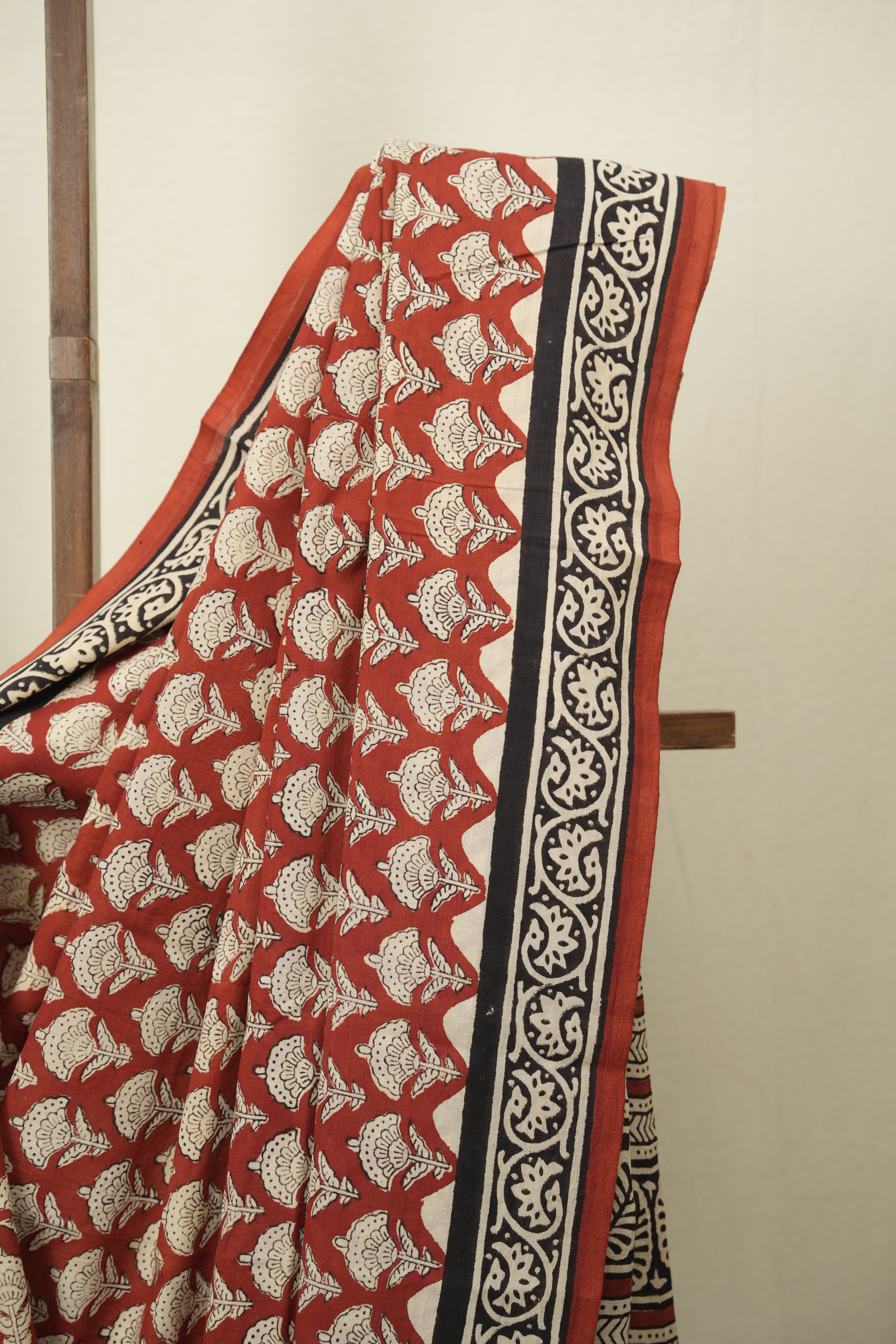 Maroon HBP Cotton Saree - SRMCS3635