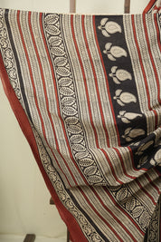 Maroon HBP Cotton Saree - SRMCS3635