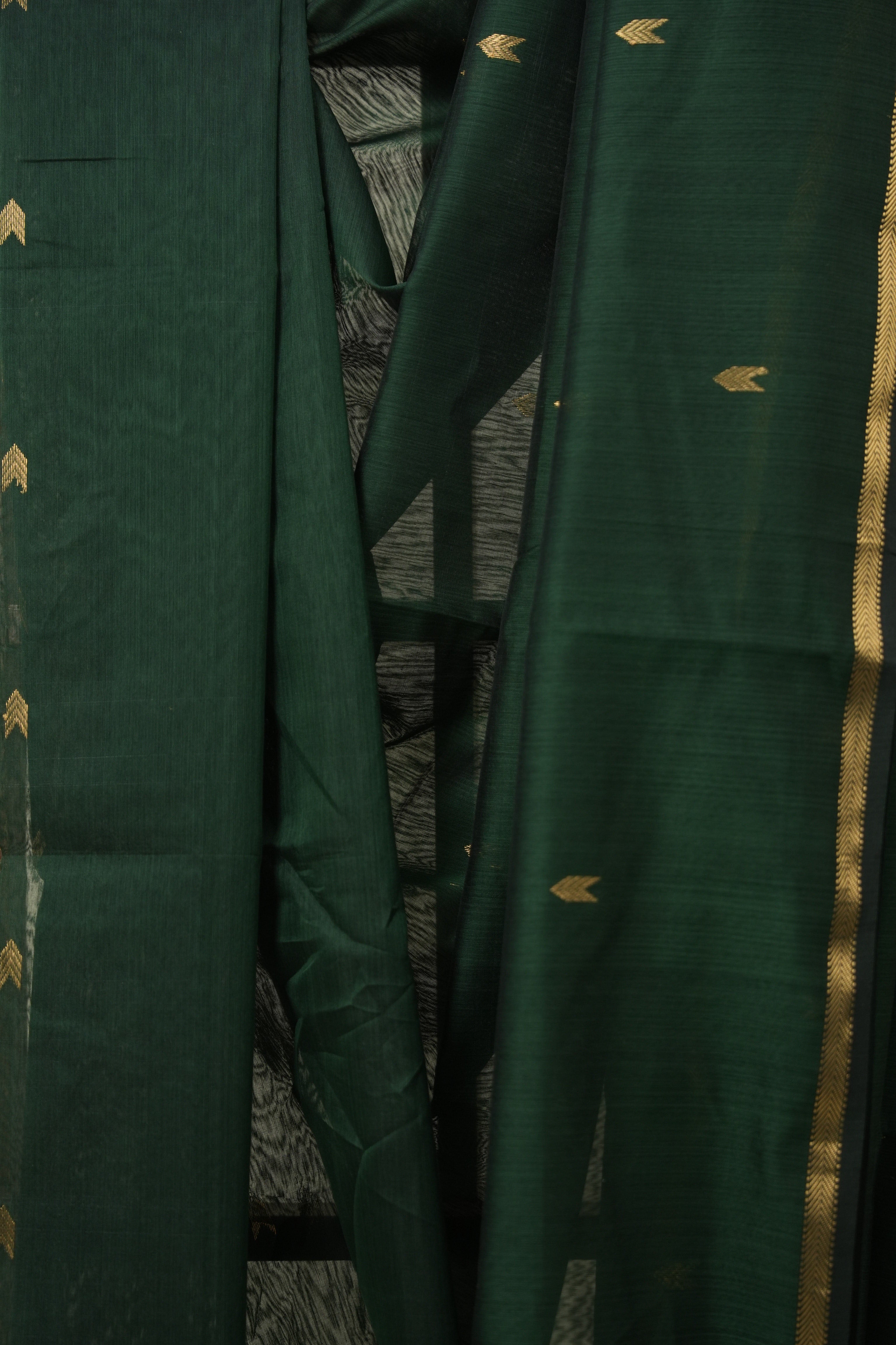 Green Maheshwari Saree - SRGMS984