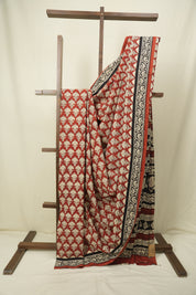 Maroon HBP Cotton Saree - SRMCS3637