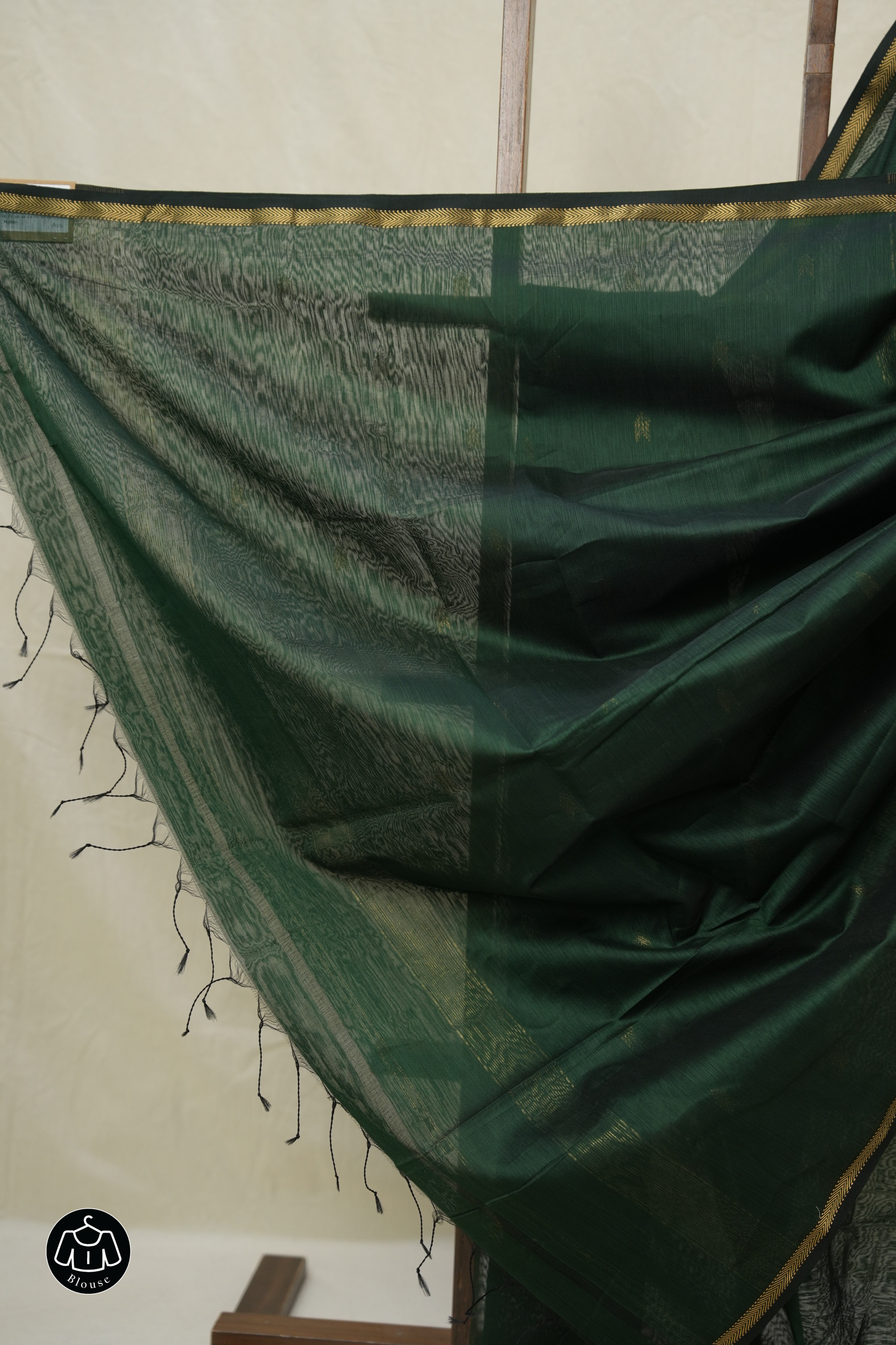 Green Maheshwari Saree - SRGMS984