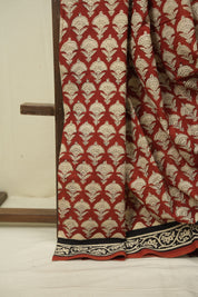 Maroon HBP Cotton Saree - SRMCS3637