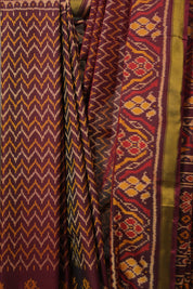 Maroon Rajkot Patola Silk Saree - SRMRPSS605
