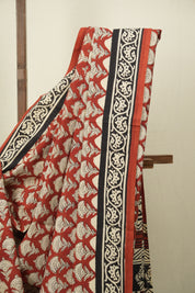 Maroon HBP Cotton Saree - SRMCS3637