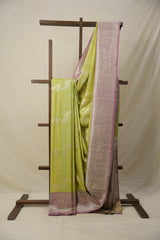 Pista Green Banarasi Silk Saree - SRPGBSS834