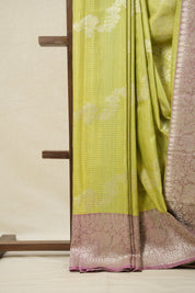 Pista Green Banarasi Silk Saree - SRPGBSS834