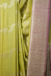 Pista Green Banarasi Silk Saree - SRPGBSS834
