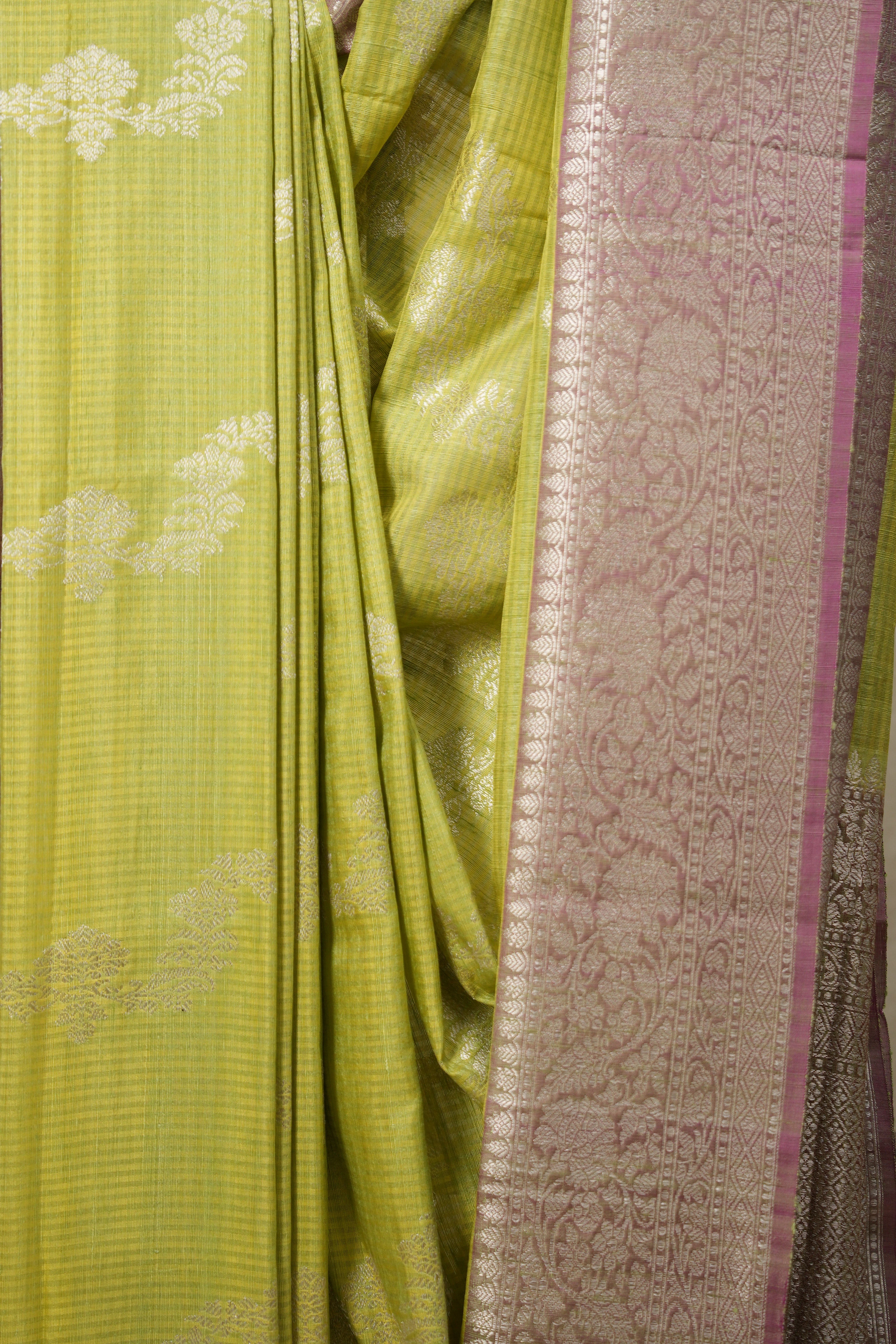 Pista Green Banarasi Silk Saree - SRPGBSS834