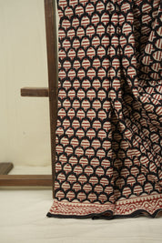 Black HBP Cotton Saree - SRBCS3639