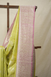 Pista Green Banarasi Silk Saree - SRPGBSS834