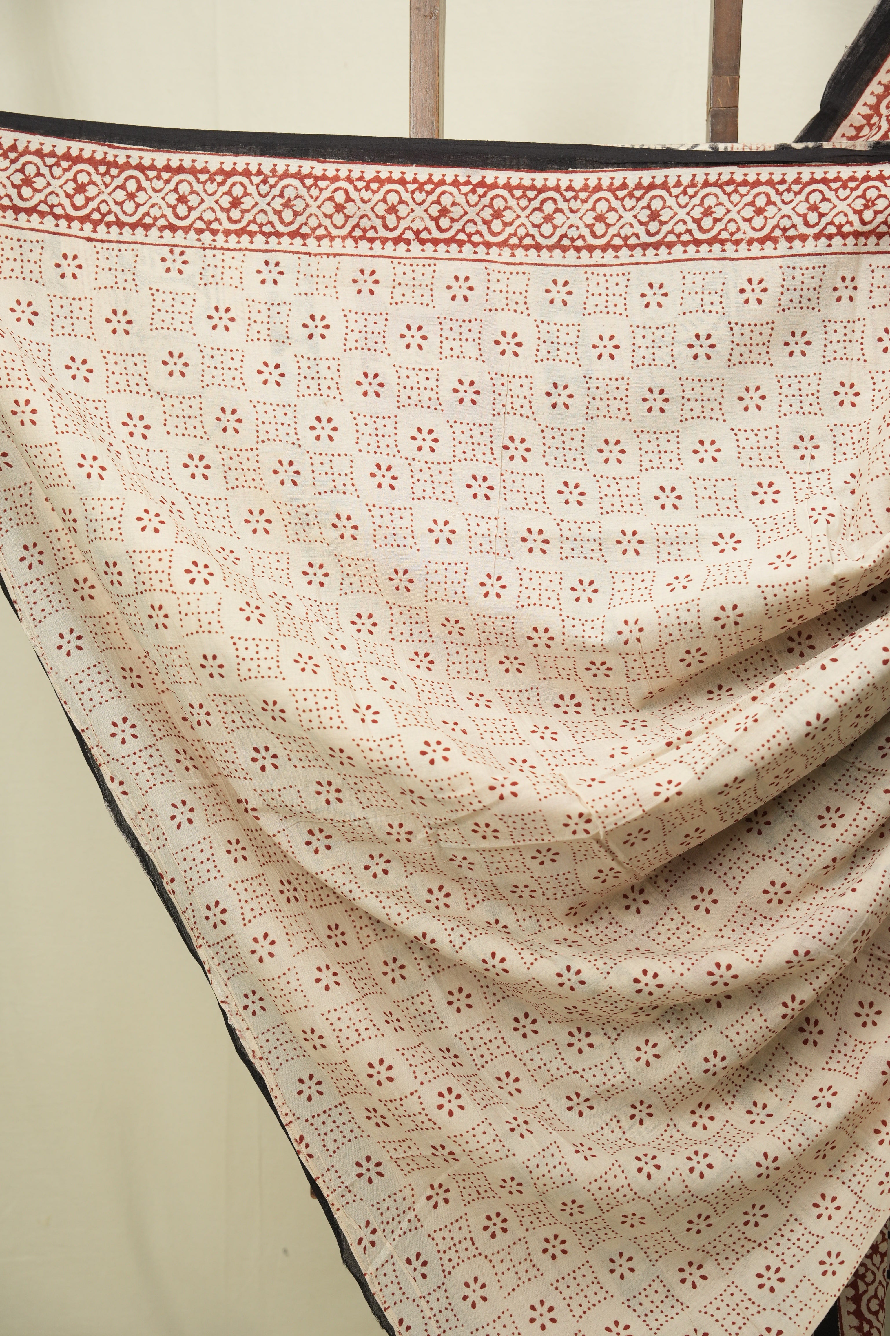 Black HBP Cotton Saree - SRBCS3639