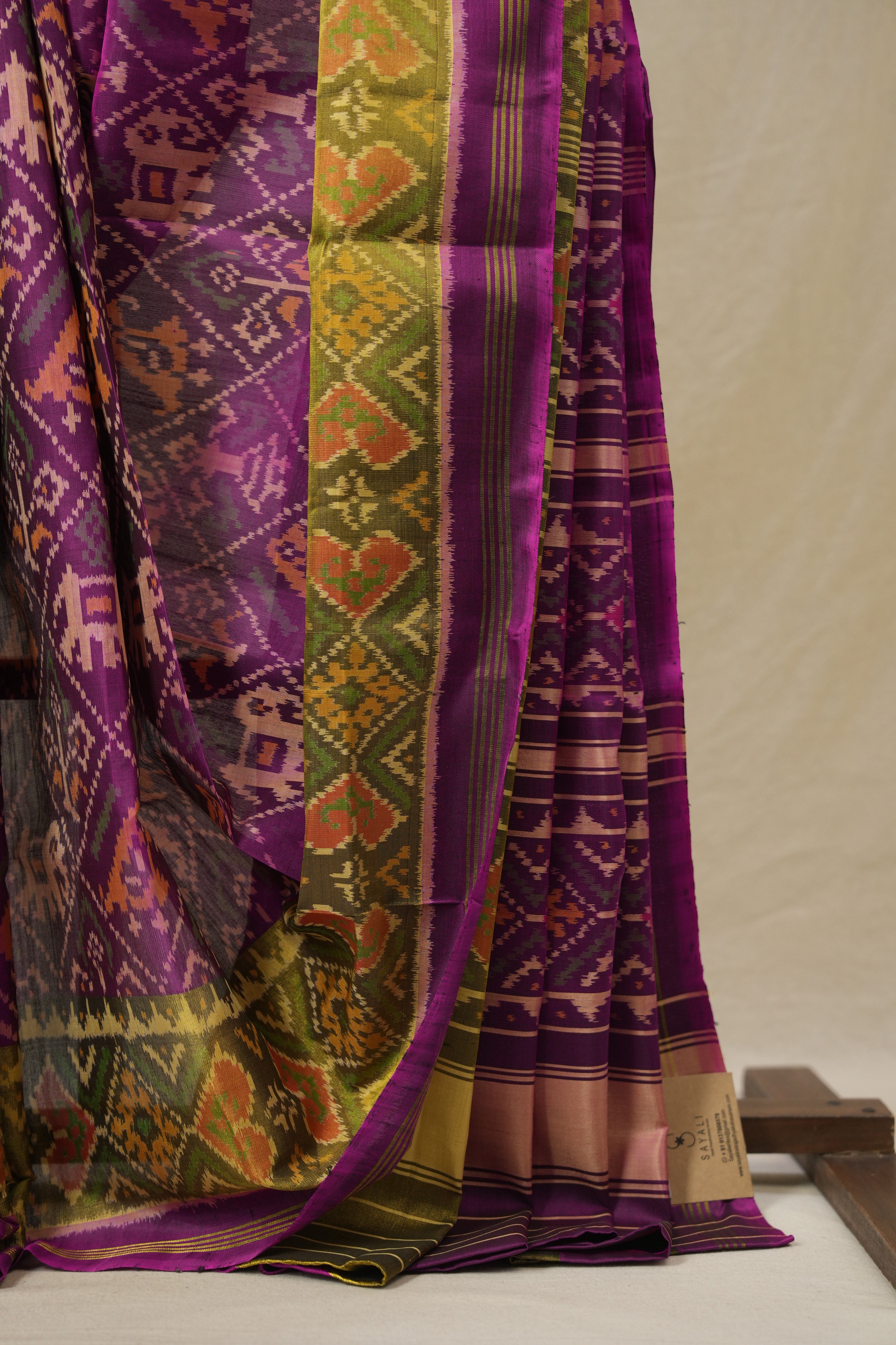 Magenta Pink Rajkot Patola Silk Saree - SRMPRPSS607