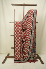 Maroon HBP Cotton Saree - SRMCS3632