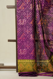 Magenta Pink Rajkot Patola Silk Saree - SRMPRPSS607