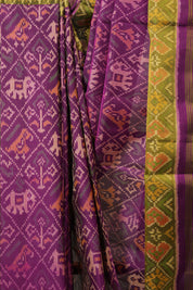 Magenta Pink Rajkot Patola Silk Saree - SRMPRPSS607