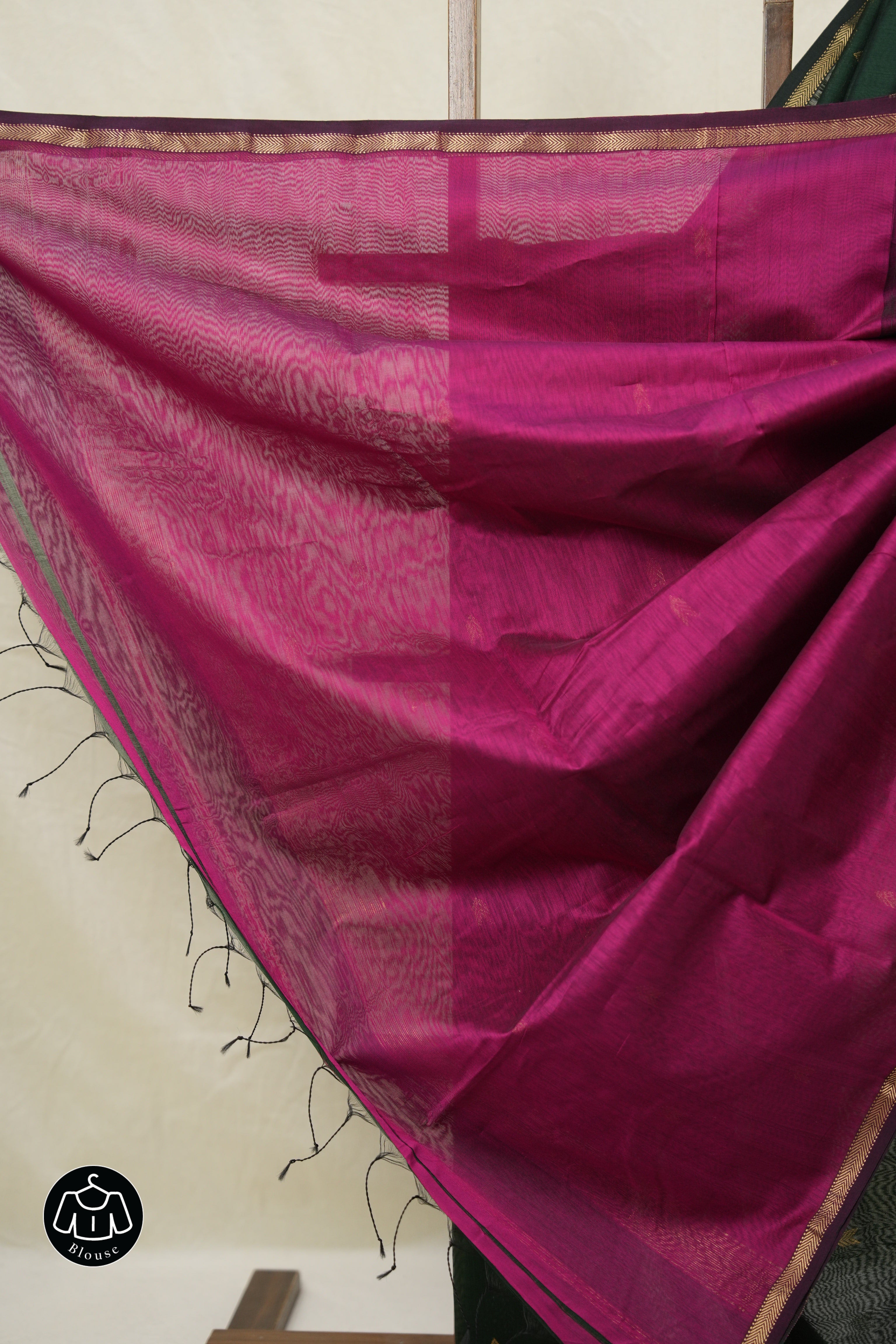 Green Maheshwari Saree - SRGMS985