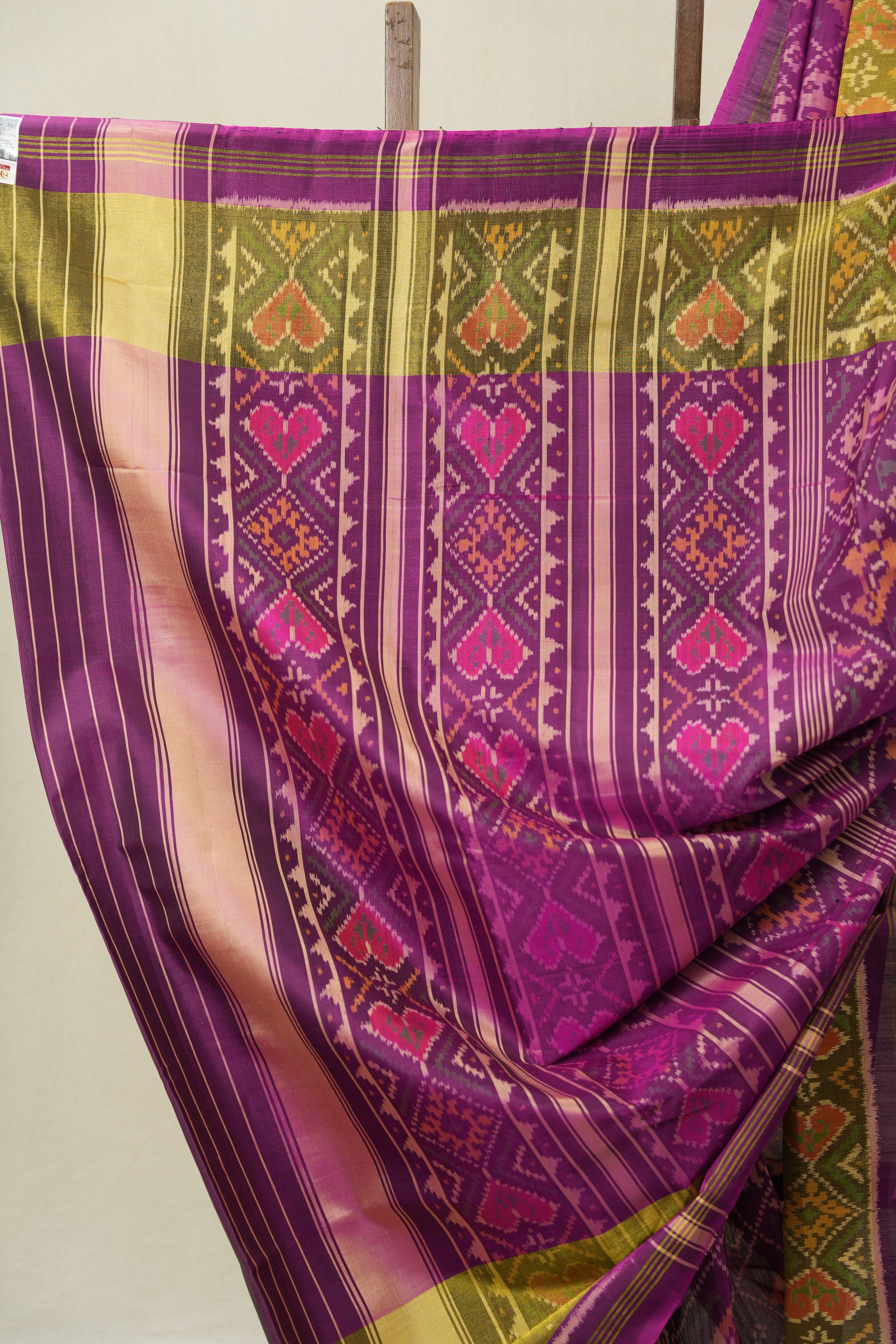 Magenta Pink Rajkot Patola Silk Saree - SRMPRPSS607