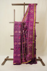Magenta Pink Rajkot Patola Silk Saree - SRMPRPSS608