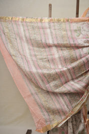 Off White HBP Cotton Silk Saree With Maheshwari Border - SROWCSS1301