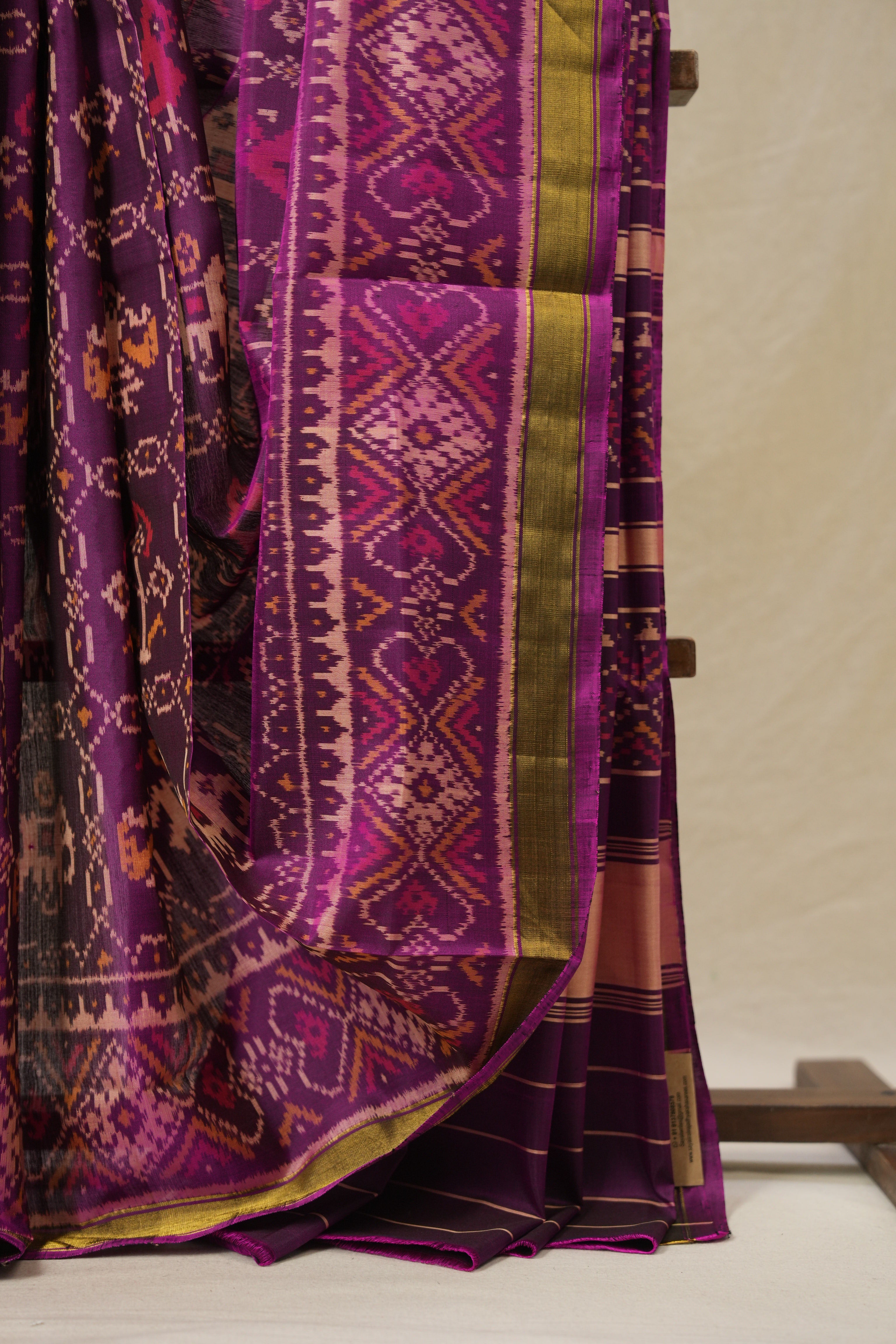 Magenta Pink Rajkot Patola Silk Saree - SRMPRPSS608