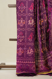 Magenta Pink Rajkot Patola Silk Saree - SRMPRPSS608