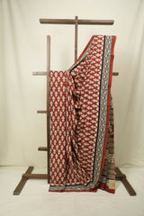 Maroon HBP Cotton Saree - SRMCS3633