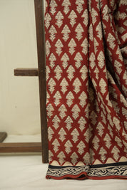 Maroon HBP Cotton Saree - SRMCS3633