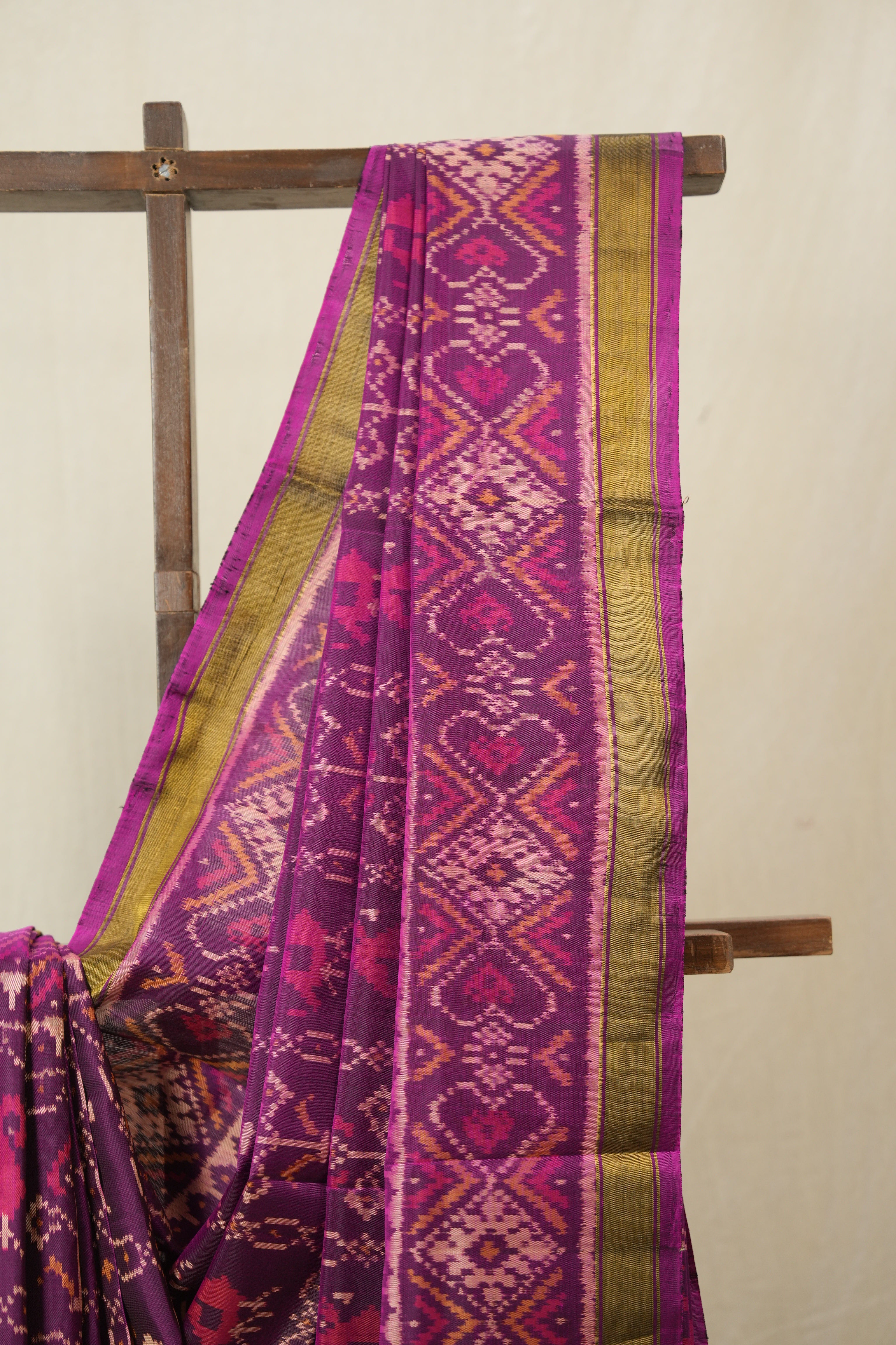 Magenta Pink Rajkot Patola Silk Saree - SRMPRPSS608
