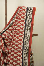 Maroon HBP Cotton Saree - SRMCS3633